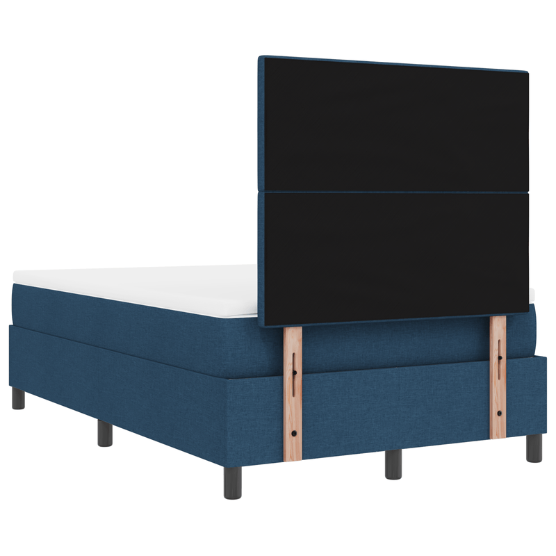 Casa si Gradina - Mobilier - Paturi si accesorii - Paturi - Pat cu box spring cu saltea albastra 120x200 cm textil - Infinity.ro