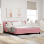 Casa si Gradina - Mobilier - Paturi si accesorii - Paturi - Pat cu arcuri si saltea roz 180x200 cm - Infinity.ro