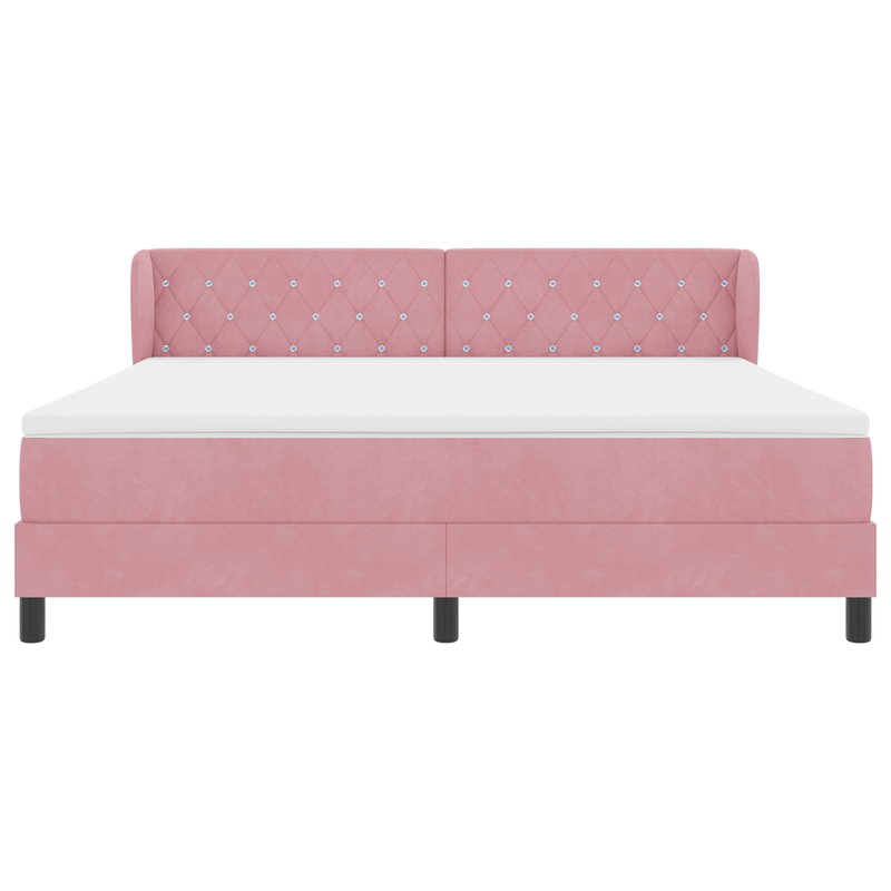 Casa si Gradina - Mobilier - Paturi si accesorii - Paturi - Pat cu arcuri si saltea roz 180x200 cm - Infinity.ro