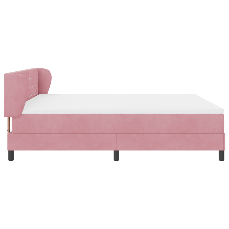 Casa si Gradina - Mobilier - Paturi si accesorii - Paturi - Pat cu arcuri si saltea roz 180x200 cm - Infinity.ro