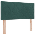 Casa si Gradina - Mobilier - Paturi si accesorii - Paturi - Pat box spring cu saltea, verde inchis, 90x200 cm, catifea - Infinity.ro