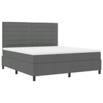 Casa si Gradina - Mobilier - Paturi si accesorii - Paturi - Pat cu arcuri si saltea gri inchis super king - Infinity.ro