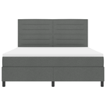 Casa si Gradina - Mobilier - Paturi si accesorii - Paturi - Pat cu arcuri si saltea gri inchis super king - Infinity.ro