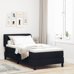 Casa si Gradina - Mobilier - Paturi si accesorii - Paturi - Pat cu saltea Box Spring  Negru 90x190 cm Fabricat - Infinity.ro