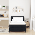 Casa si Gradina - Mobilier - Paturi si accesorii - Paturi - Pat cu saltea Box Spring  Negru 90x190 cm Fabricat - Infinity.ro