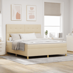 Casa si Gradina - Mobilier - Paturi si accesorii - Paturi - Pat cu saltea crem super king tesatura - Infinity.ro