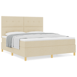 Casa si Gradina - Mobilier - Paturi si accesorii - Paturi - Pat cu saltea crem super king tesatura - Infinity.ro