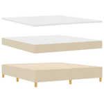 Casa si Gradina - Mobilier - Paturi si accesorii - Paturi - Pat cu saltea crem super king tesatura - Infinity.ro
