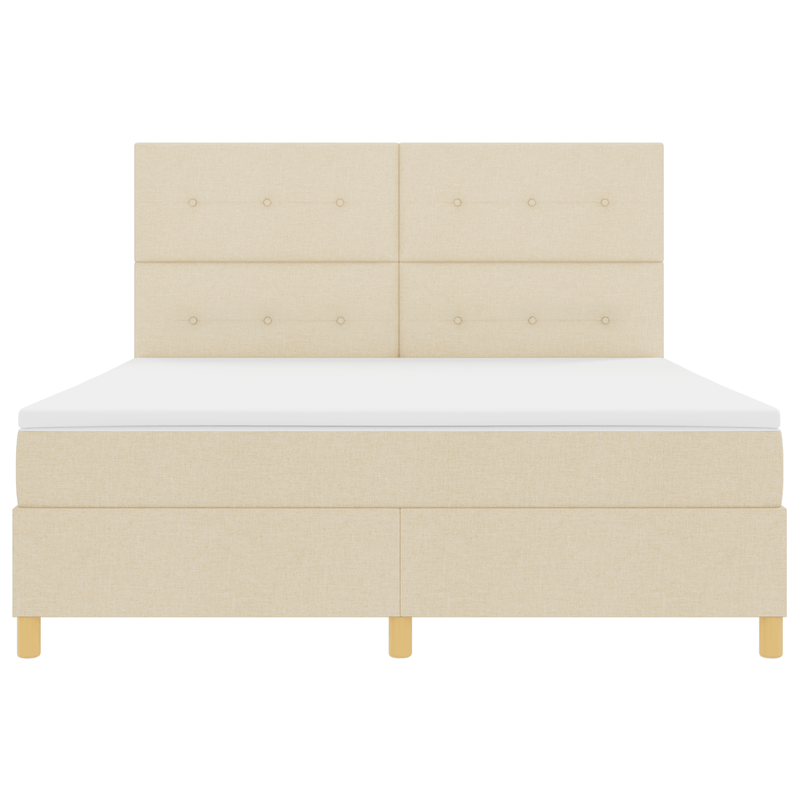 Casa si Gradina - Mobilier - Paturi si accesorii - Paturi - Pat cu saltea crem super king tesatura - Infinity.ro