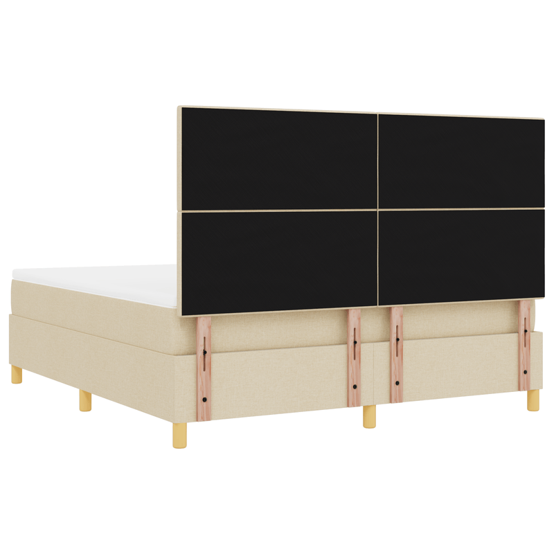 Casa si Gradina - Mobilier - Paturi si accesorii - Paturi - Pat cu saltea crem super king tesatura - Infinity.ro