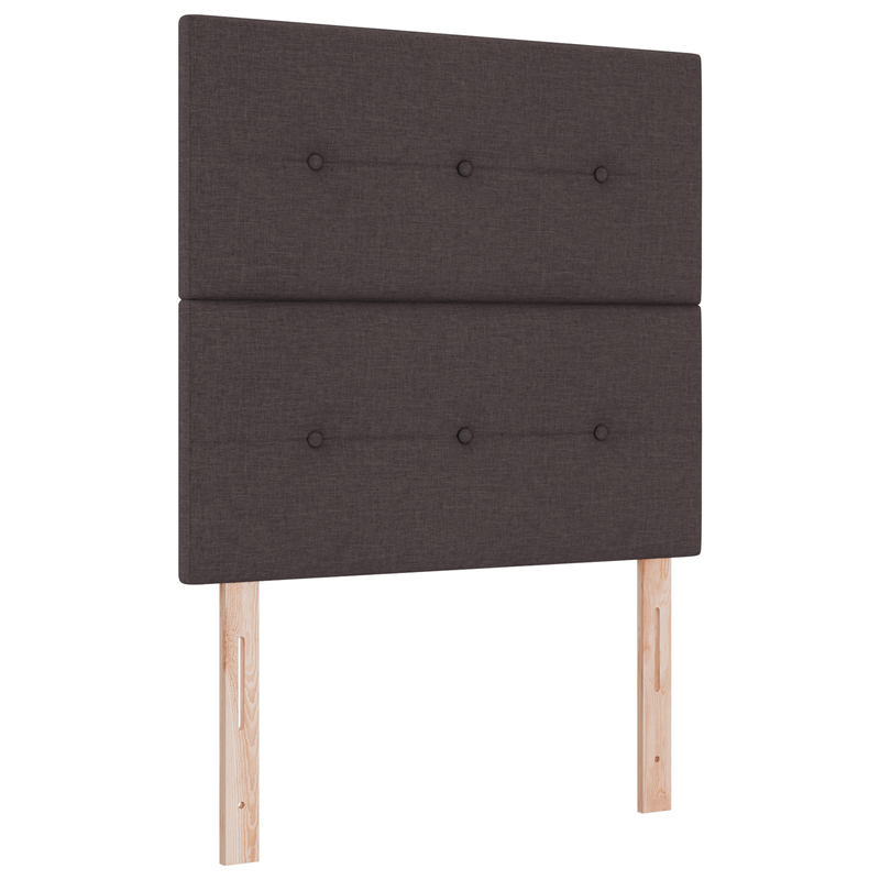 Casa si Gradina - Mobilier - Paturi si accesorii - Paturi - Pat Box Spring cu Saltea Maro inchis 80x200 cm Tesatura - Infinity.ro
