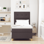 Casa si Gradina - Mobilier - Paturi si accesorii - Paturi - Pat Box Spring cu Saltea Maro inchis 80x200 cm Tesatura - Infinity.ro