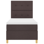 Casa si Gradina - Mobilier - Paturi si accesorii - Paturi - Pat Box Spring cu Saltea Maro inchis 80x200 cm Tesatura - Infinity.ro