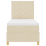 Casa si Gradina - Mobilier - Paturi si accesorii - Paturi - Pat cu arc crem 100x200 cm tesatura - Infinity.ro