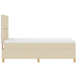 Casa si Gradina - Mobilier - Paturi si accesorii - Paturi - Pat cu arc crem 100x200 cm tesatura - Infinity.ro