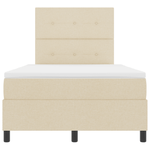 Casa si Gradina - Mobilier - Paturi si accesorii - Paturi - Pat cu arcuri cu saltea crem 120x200 cm tesatura - Infinity.ro