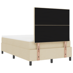 Casa si Gradina - Mobilier - Paturi si accesorii - Paturi - Pat cu arcuri cu saltea crem 120x200 cm tesatura - Infinity.ro