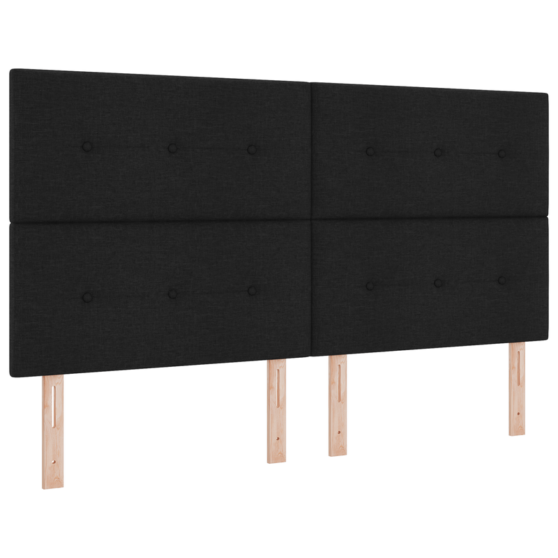 Casa si Gradina - Mobilier - Paturi si accesorii - Paturi - Pat cu arcuri cu saltea Negru Super King - Infinity.ro