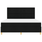 Casa si Gradina - Mobilier - Paturi si accesorii - Paturi - Pat cu arcuri cu saltea Negru Super King - Infinity.ro