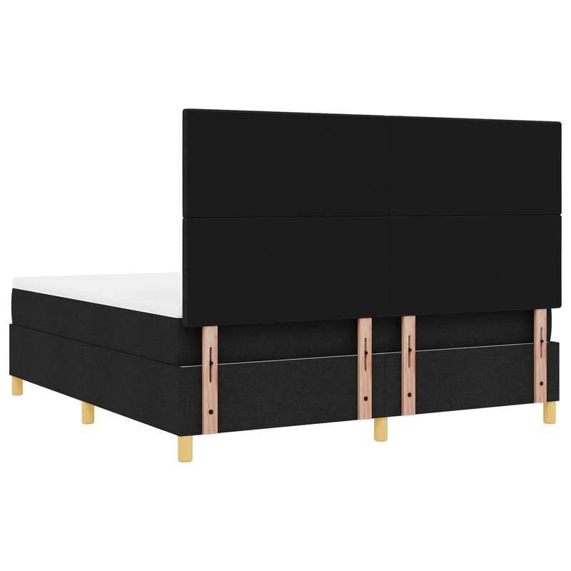 Casa si Gradina - Mobilier - Paturi si accesorii - Paturi - Pat cu arcuri cu saltea Negru Super King - Infinity.ro