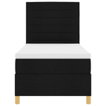 Casa si Gradina - Mobilier - Paturi si accesorii - Paturi - Pat cu somiera cu saltea Negru Simplu Tesatura - Infinity.ro