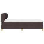 Casa si Gradina - Mobilier - Paturi si accesorii - Paturi - Pat box spring cu saltea, maro inchis, 100x200 cm, textil - Infinity.ro