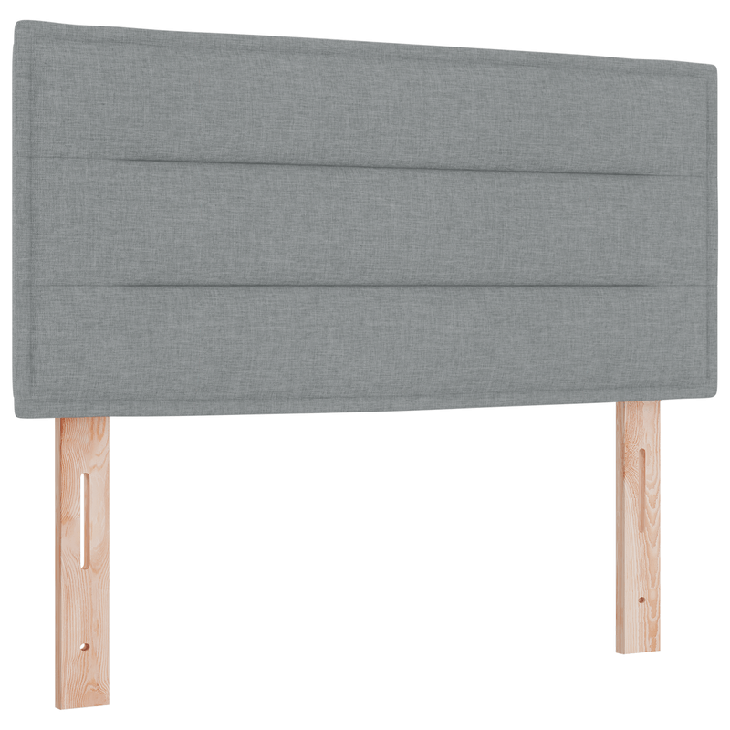 Casa si Gradina - Mobilier - Paturi si accesorii - Paturi - Pat box spring cu saltea, gri deschis, 80x200 cm, textil - Infinity.ro