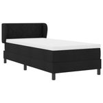 Casa si Gradina - Mobilier - Paturi si accesorii - Paturi - Pat box spring cu saltea, negru, 90x190 cm, textil - Infinity.ro