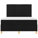 Casa si Gradina - Mobilier - Paturi si accesorii - Paturi - Pat Box Spring cu Saltea Negru 140x200 cm Tesatura - Infinity.ro