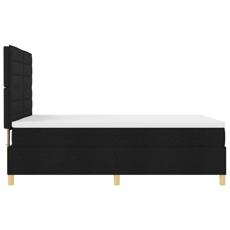 Casa si Gradina - Mobilier - Paturi si accesorii - Paturi - Pat Box Spring cu Saltea Negru 140x200 cm Tesatura - Infinity.ro
