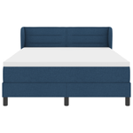 Casa si Gradina - Mobilier - Paturi si accesorii - Paturi - Pat box spring cu saltea, albastru, 140x190 cm, textil - Infinity.ro