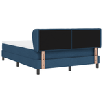 Casa si Gradina - Mobilier - Paturi si accesorii - Paturi - Pat box spring cu saltea, albastru, 140x190 cm, textil - Infinity.ro