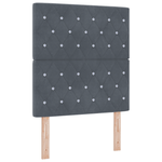 Casa si Gradina - Mobilier - Paturi si accesorii - Paturi - Pat box spring cu saltea, gri inchis, 80x200 cm, catifea - Infinity.ro