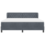 Casa si Gradina - Mobilier - Paturi si accesorii - Paturi - Pat Box Spring  cu Saltea Gri Inchis 180x200 cm Catifea - Infinity.ro