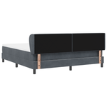 Casa si Gradina - Mobilier - Paturi si accesorii - Paturi - Pat Box Spring  cu Saltea Gri Inchis 180x200 cm Catifea - Infinity.ro