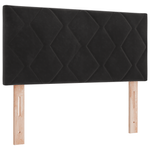 Casa si Gradina - Mobilier - Paturi si accesorii - Paturi - Pat cu arcuri si saltea Negru 90x190 cm Catifea - Infinity.ro