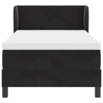 Casa si Gradina - Mobilier - Paturi si accesorii - Paturi - Pat cu arcuri si saltea Negru 90x190 cm Catifea - Infinity.ro