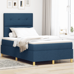 Casa si Gradina - Mobilier - Paturi si accesorii - Paturi - Pat cu arc cu saltea Albastru 120x200 cm Tesatura - Infinity.ro