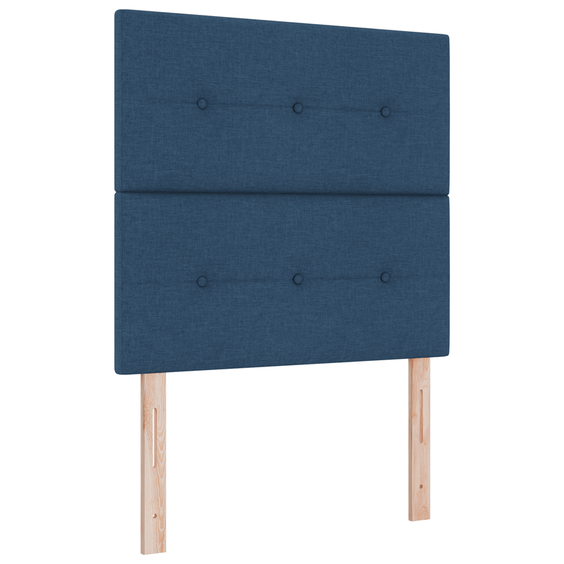 Casa si Gradina - Mobilier - Paturi si accesorii - Paturi - Pat cu arc cu saltea Albastru 120x200 cm Tesatura - Infinity.ro
