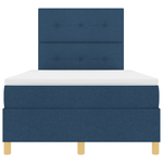 Casa si Gradina - Mobilier - Paturi si accesorii - Paturi - Pat cu arc cu saltea Albastru 120x200 cm Tesatura - Infinity.ro