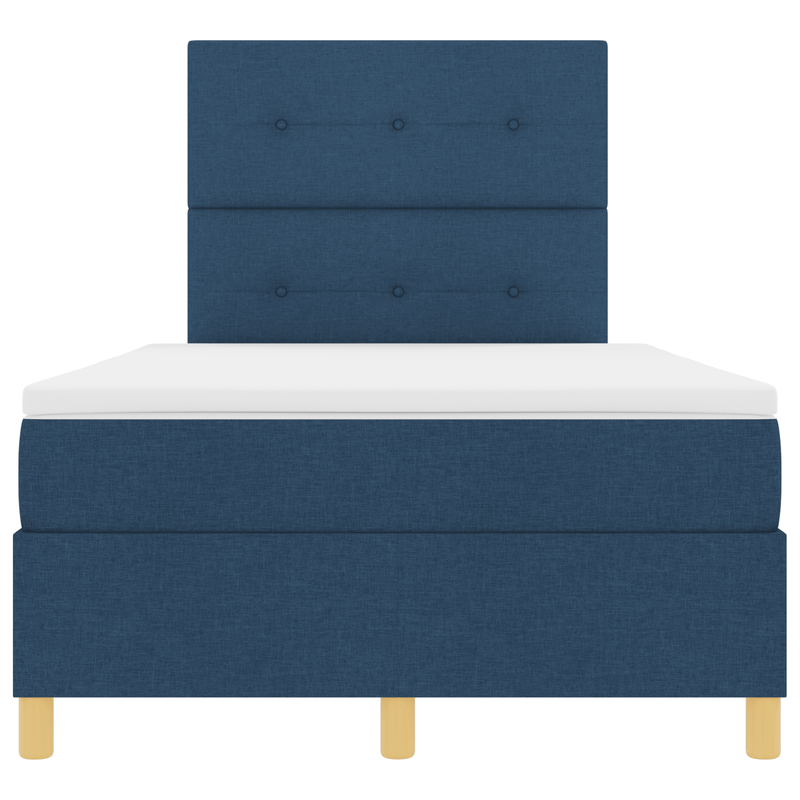 Casa si Gradina - Mobilier - Paturi si accesorii - Paturi - Pat cu arc cu saltea Albastru 120x200 cm Tesatura - Infinity.ro