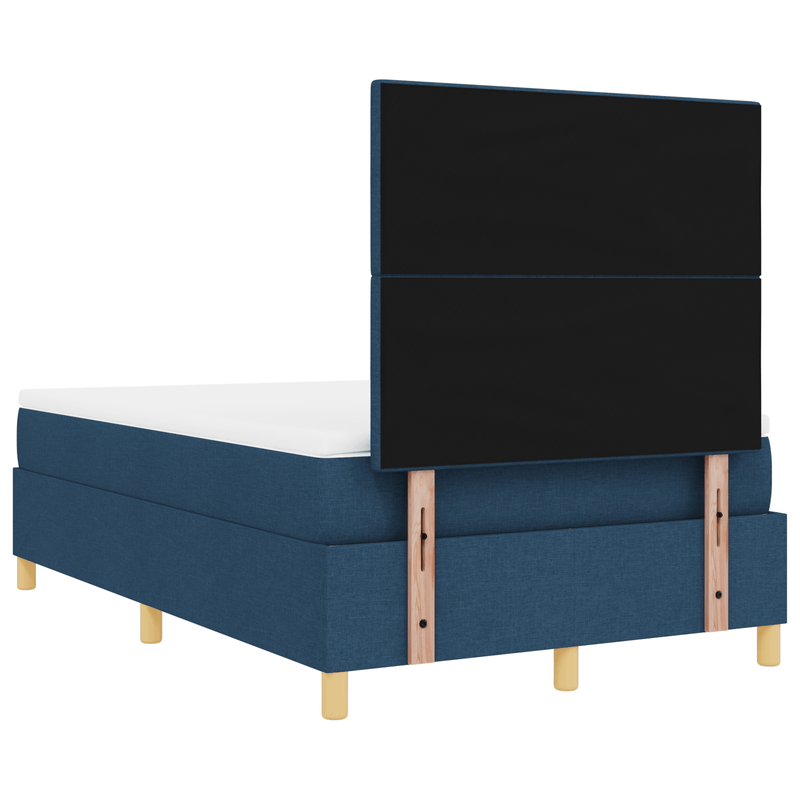 Casa si Gradina - Mobilier - Paturi si accesorii - Paturi - Pat cu arc cu saltea Albastru 120x200 cm Tesatura - Infinity.ro