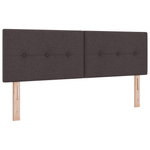 Casa si Gradina - Mobilier - Paturi si accesorii - Paturi - Pat box spring cu saltea, maro inchis, 140x200 cm, textil - Infinity.ro