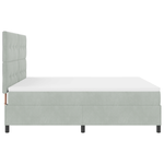 Casa si Gradina - Mobilier - Paturi si accesorii - Paturi - Pat box spring cu saltea, gri deschis, super king, catifea - Infinity.ro