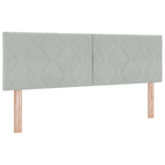 Casa si Gradina - Mobilier - Paturi si accesorii - Paturi - Pat cu saltea  Gri deschis 140x200 cm Catifea - Infinity.ro