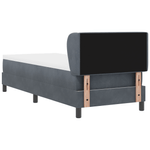 Casa si Gradina - Mobilier - Paturi si accesorii - Paturi - Pat box spring cu saltea, gri inchis, 80x200 cm, catifea - Infinity.ro