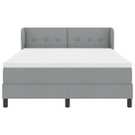 Casa si Gradina - Mobilier - Paturi si accesorii - Paturi - Pat box spring cu saltea, gri deschis, 160x200 cm, textil - Infinity.ro