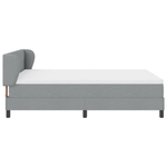Casa si Gradina - Mobilier - Paturi si accesorii - Paturi - Pat box spring cu saltea, gri deschis, 160x200 cm, textil - Infinity.ro