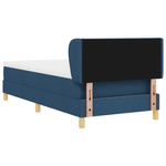 Casa si Gradina - Mobilier - Paturi si accesorii - Paturi - Pat box spring cu saltea, albastru, 100x200 cm, textil - Infinity.ro