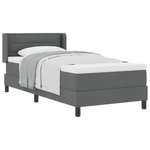 Casa si Gradina - Mobilier - Paturi si accesorii - Paturi - Pat cu Spring  cu Saltea Gri Inchis 80x200 cm Tapitat - Infinity.ro
